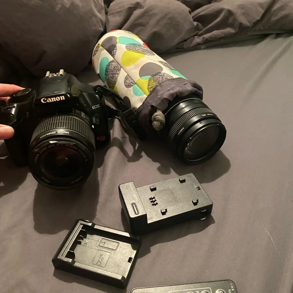 Canon EOS rebel and zoom lens
